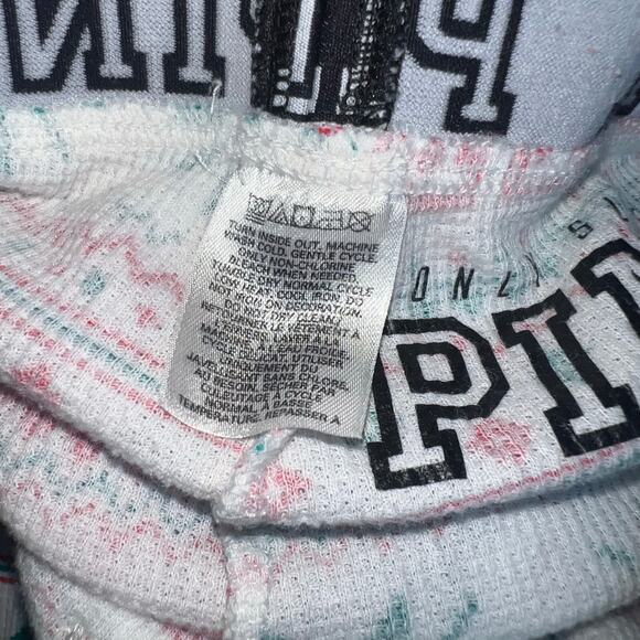 Victorian's Secret PINK Holiday fair isle Christmas Waffle PJ top pant set med - Picture 6 of 7